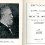 Pippa Passes and Shorter Poems